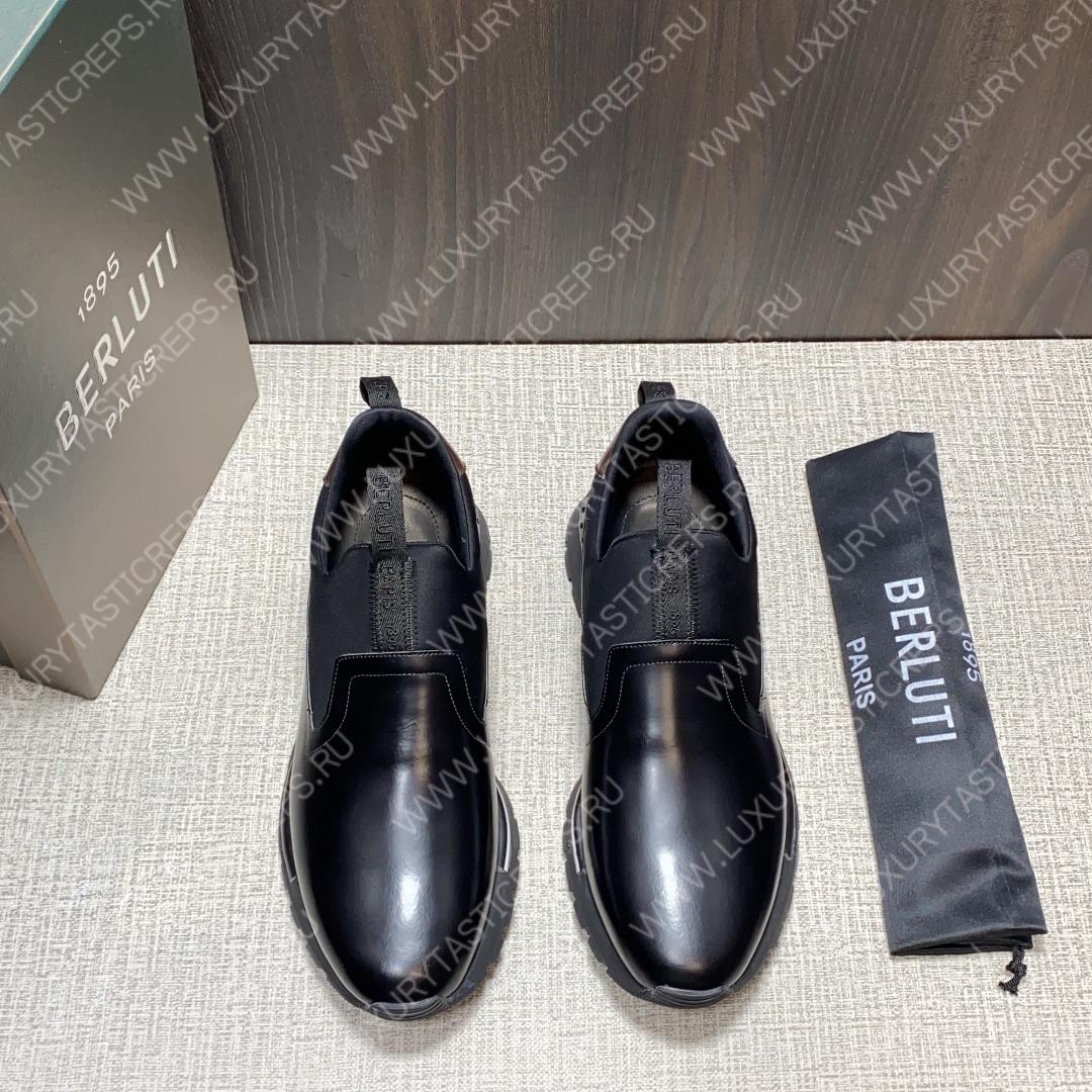 BERLUTI FAST TRACK SNEAKER BLACK S4970-GC
