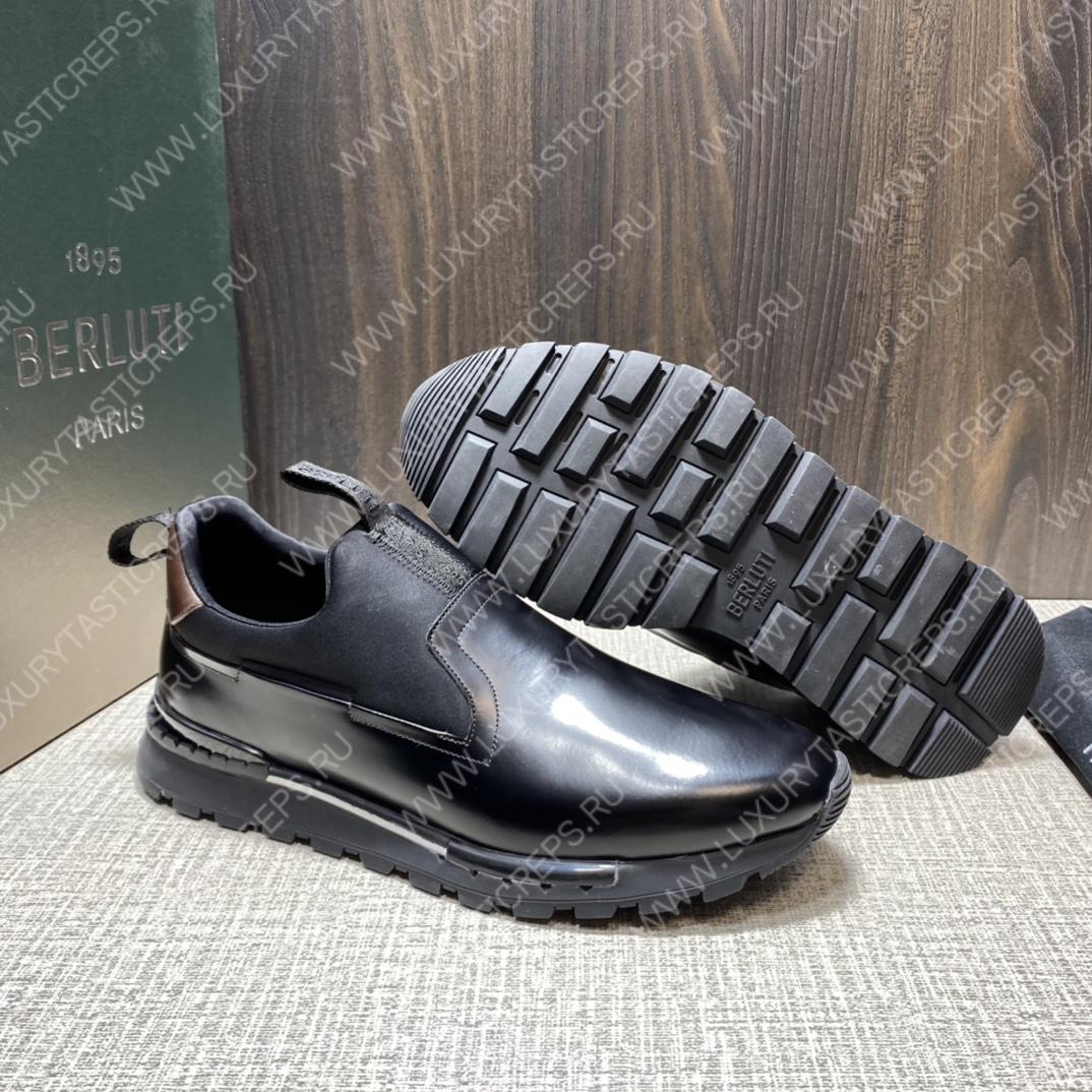 BERLUTI FAST TRACK SNEAKER BLACK S4970-GC