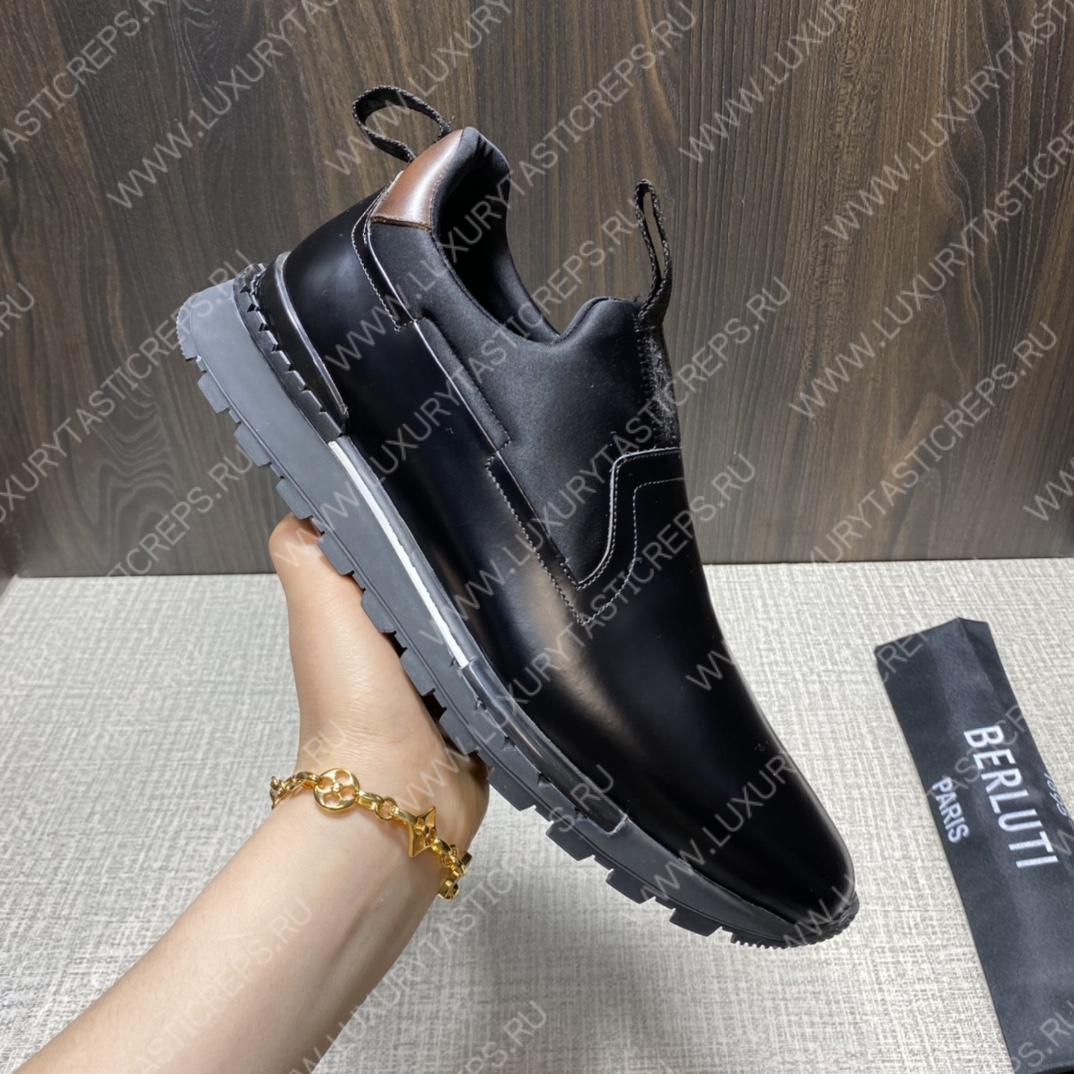 BERLUTI FAST TRACK SNEAKER BLACK S4970-GC