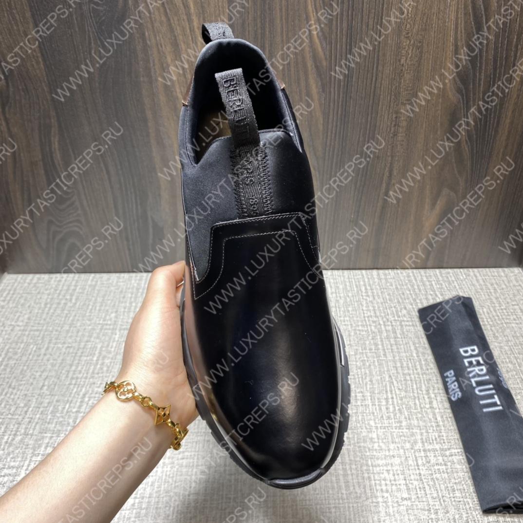 BERLUTI FAST TRACK SNEAKER BLACK S4970-GC
