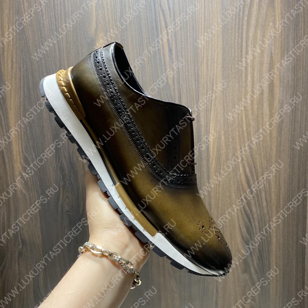 BERLUTI FAST TRACK SNEAKERS BROWN S3873-V1