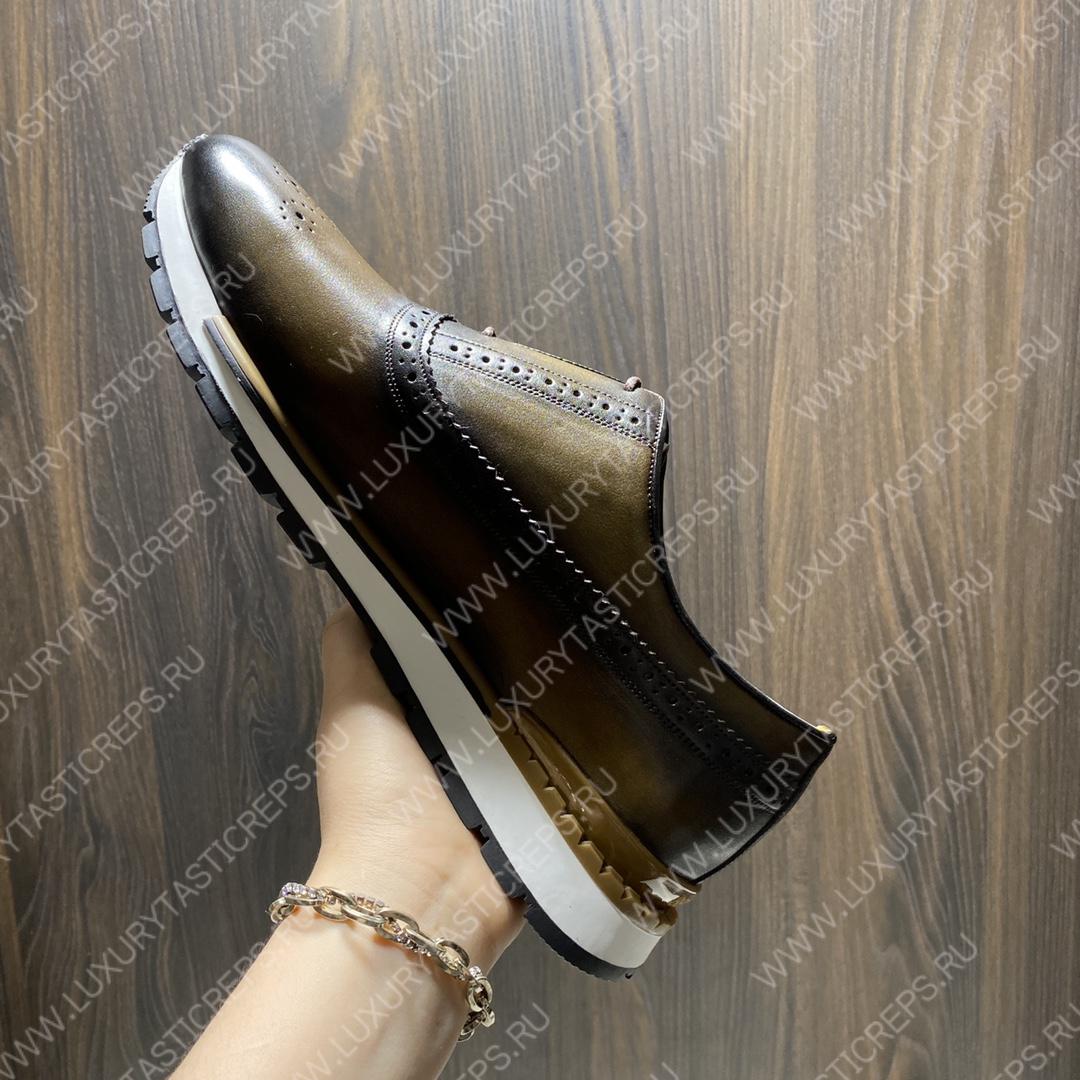 BERLUTI FAST TRACK SNEAKERS BROWN S3873-V1