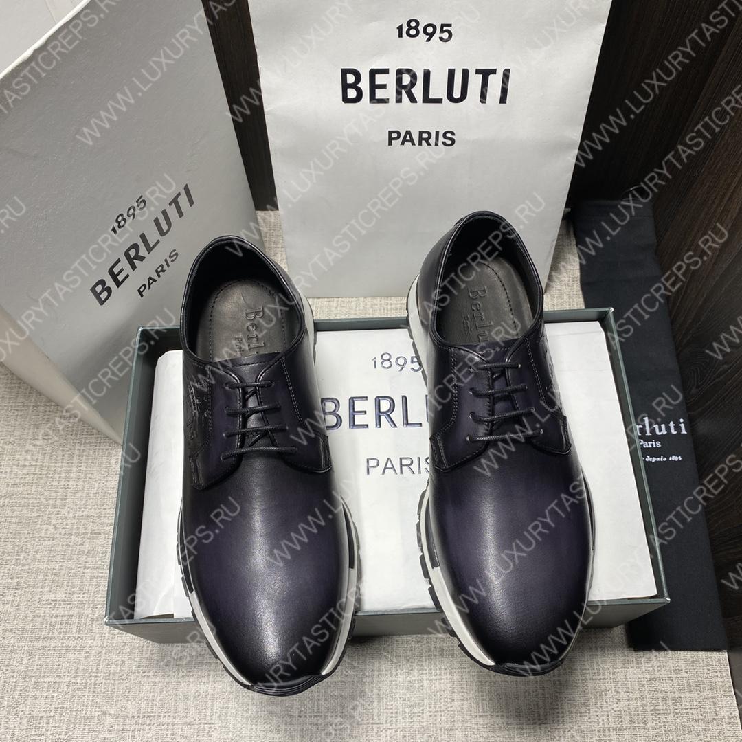 BERLUTI FAST TRACK SNEAKERS BLACK S3873-V1