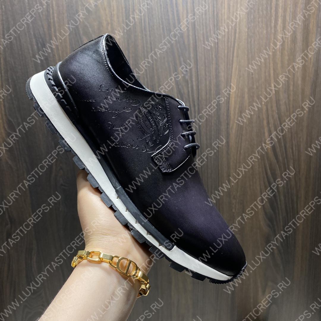 BERLUTI FAST TRACK SNEAKERS BLACK S3873-V1