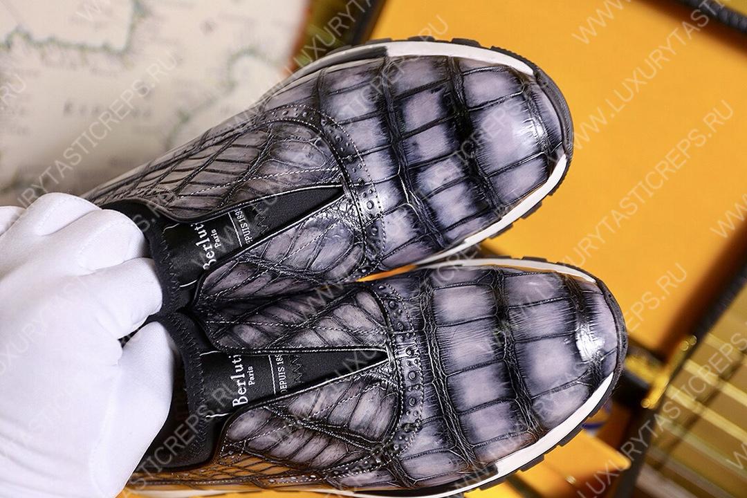 BERLUTI FAST TRACK SNEAKER GREY S38785-V1