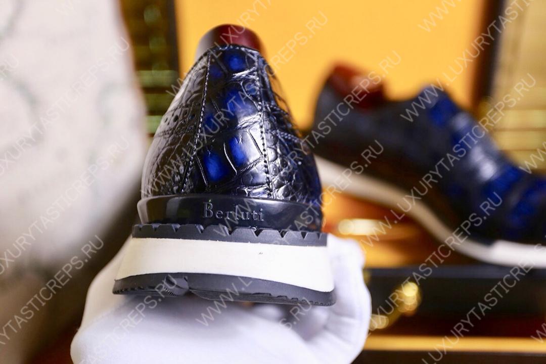 BERLUTI FAST TRACK SNEAKER BLUE S38785-V1