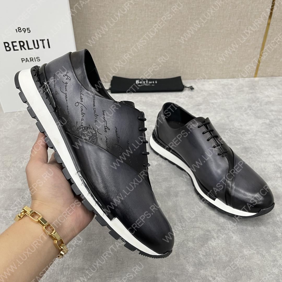 BERLUTI FAST TRACK SNEAKER BLACK S3873-GC4