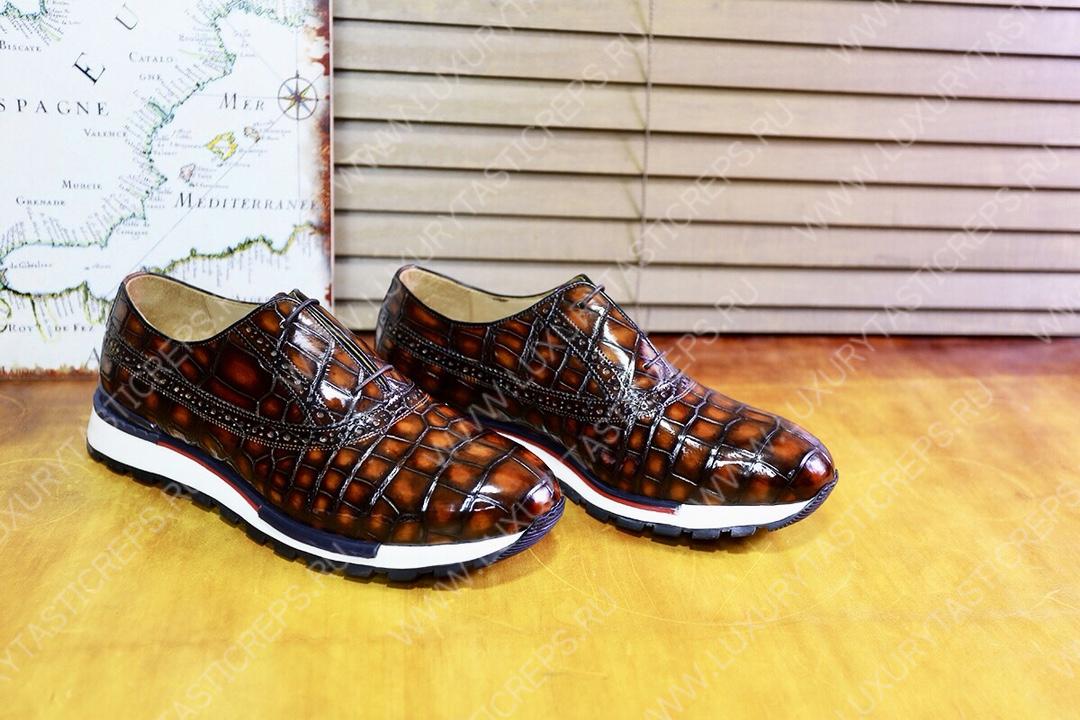 BERLUTI FAST TRACK SNEAKER BROWN S38785-V1