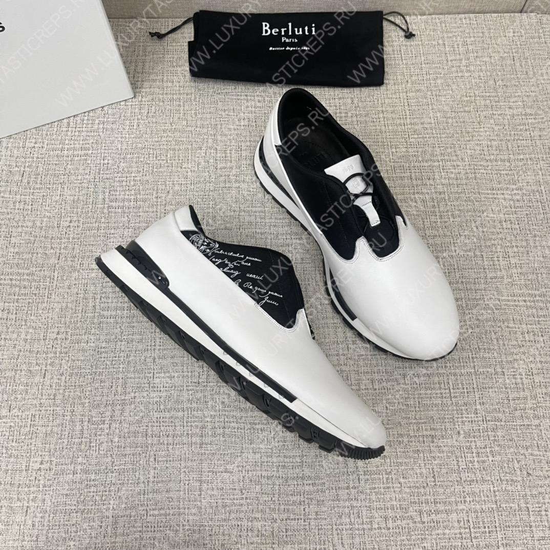 BERLUTI FAST TRACK SNEAKERS WHITE S5541-V2