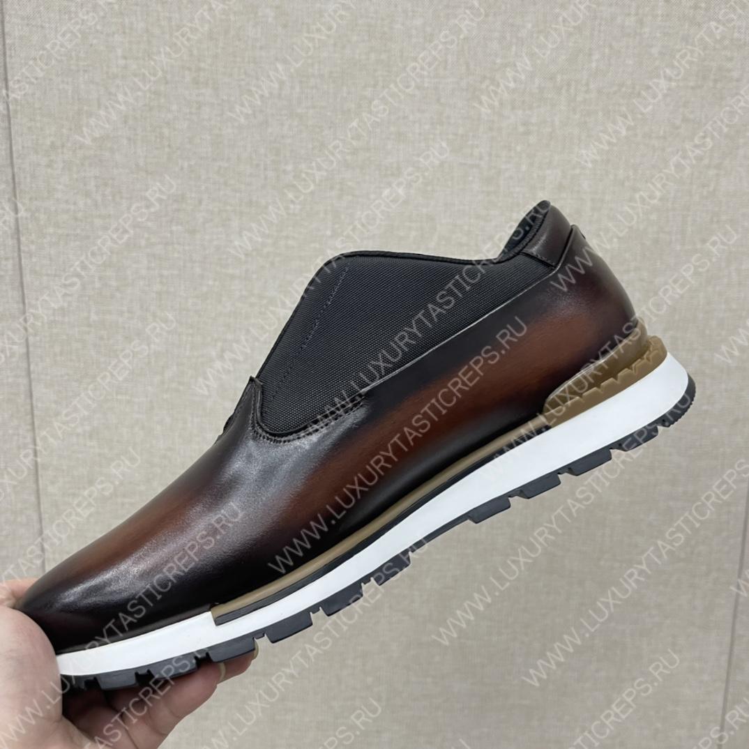 BERLUTI FAST TRACK SNEAKERS BROWN S5541-V2