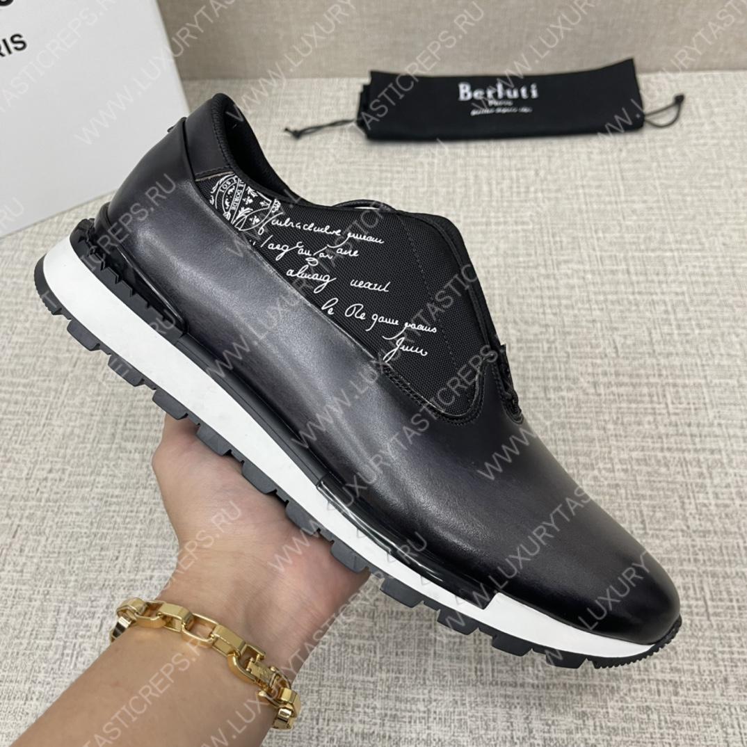 BERLUTI FAST TRACK SNEAKERS BLACK S5541-V2