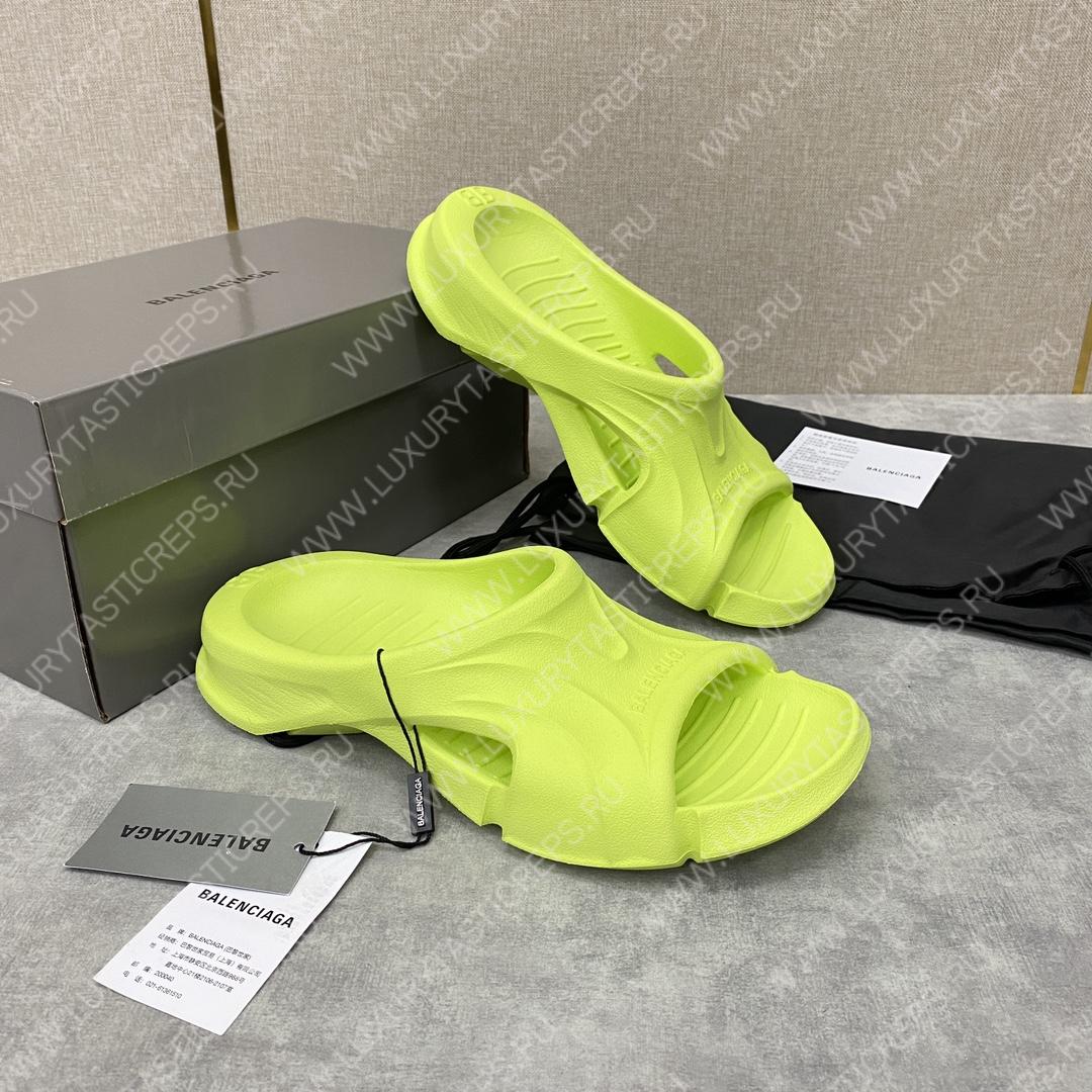Ba*len*cia*ga slides green 732462