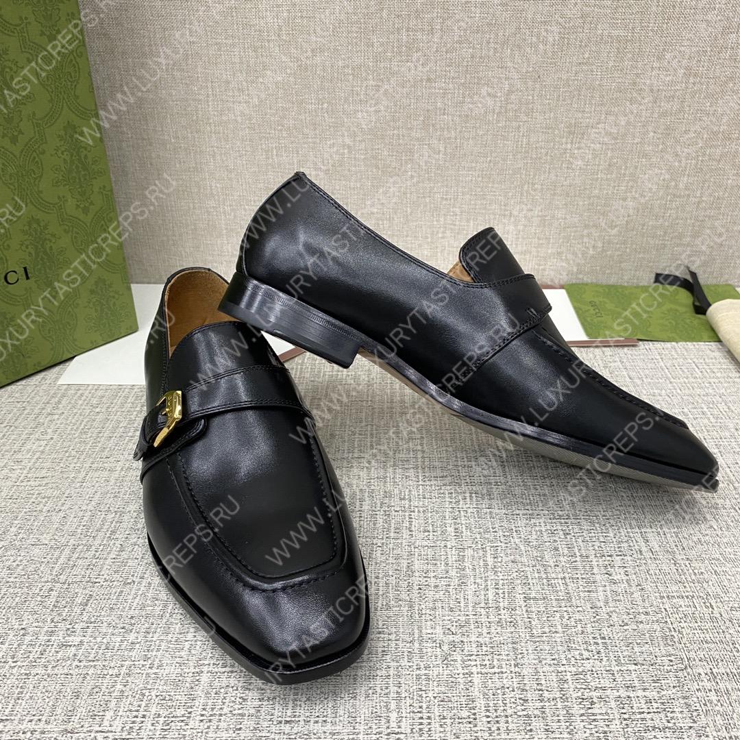 G*u*i signora monk strap shoes black m60173