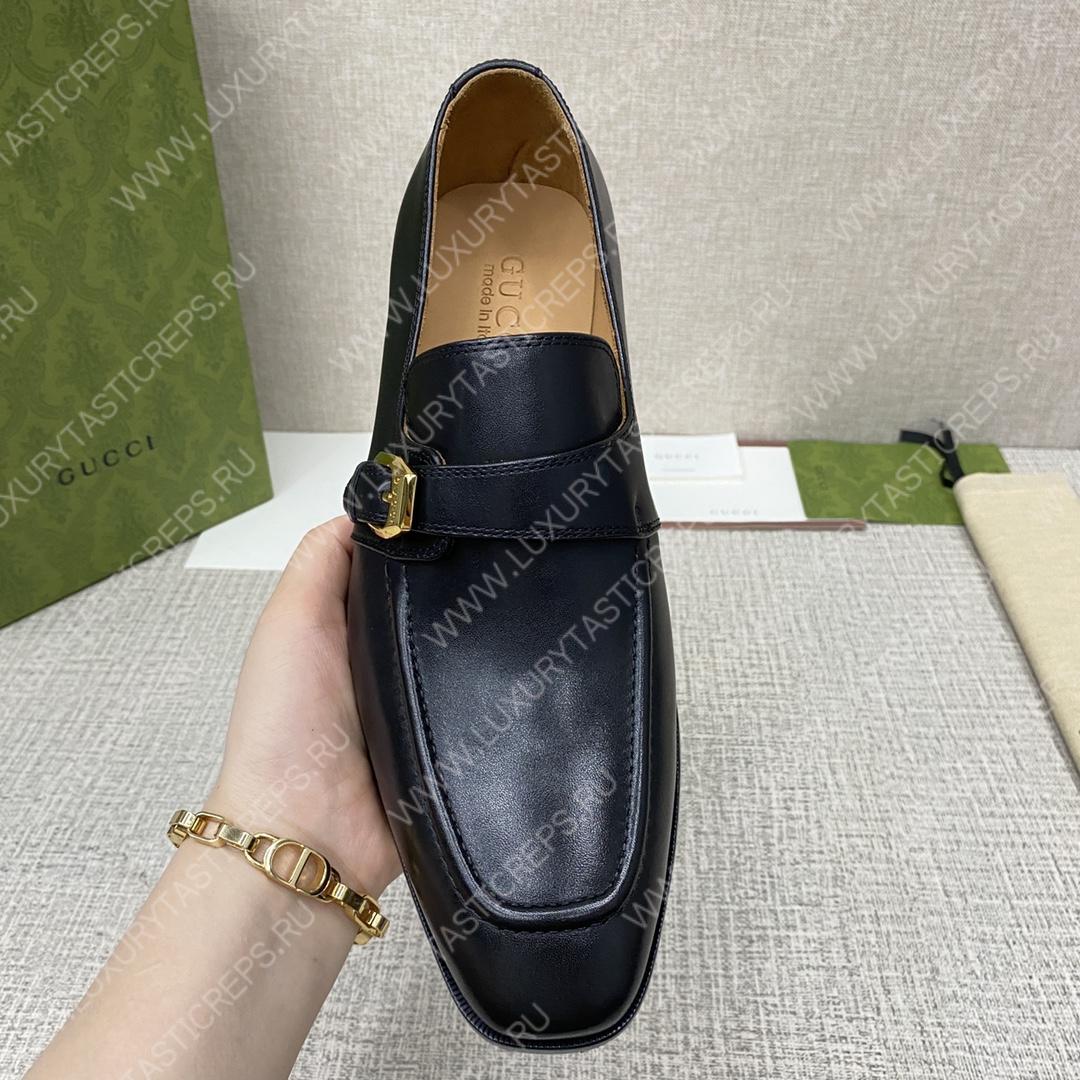 G*u*i signora monk strap shoes black m60173