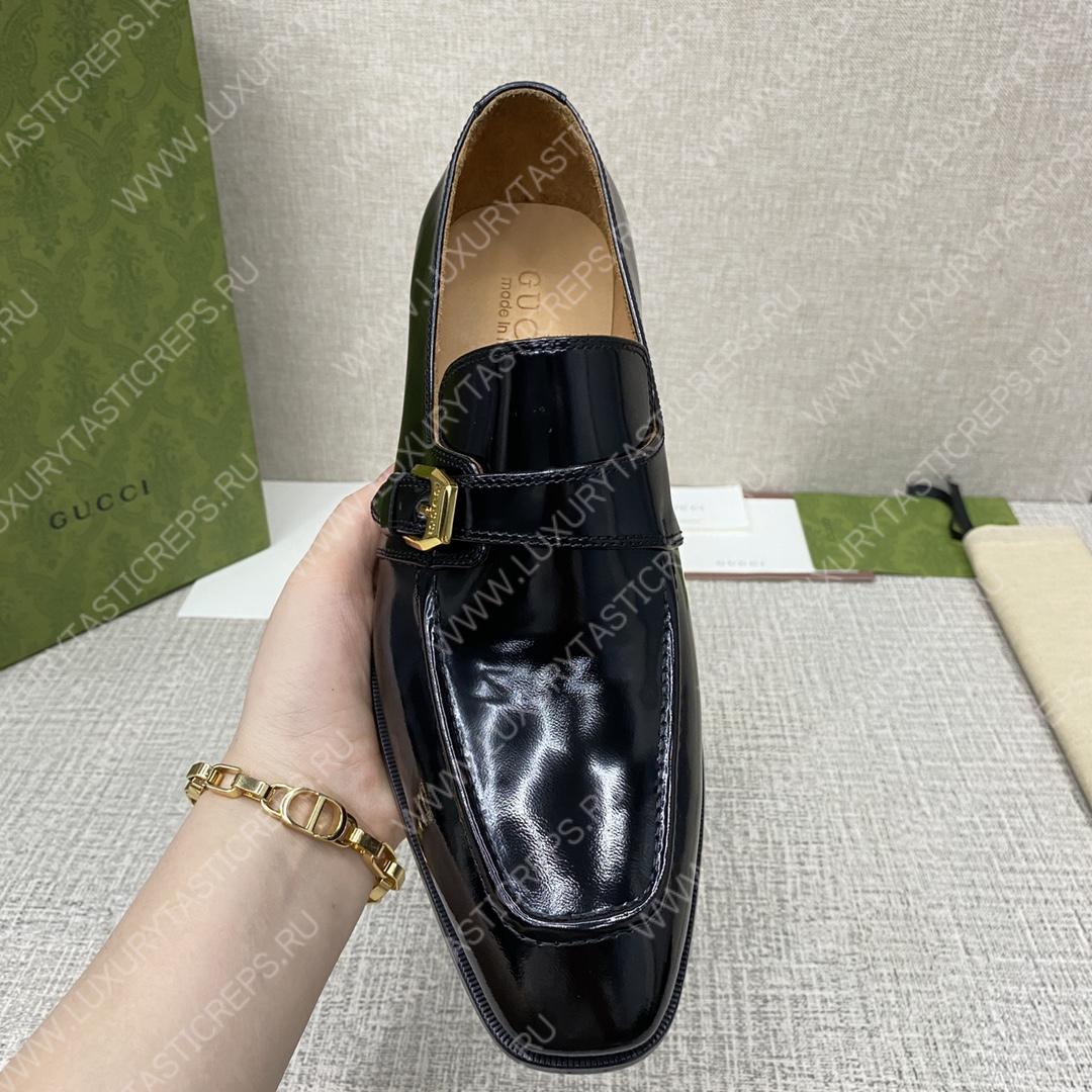 G*u*i signora monk strap shoes black m60173