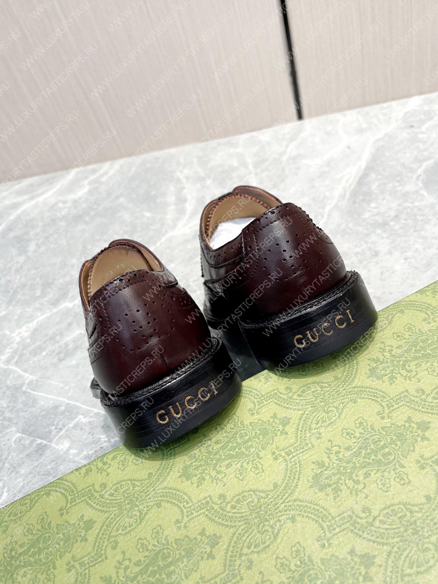 G*u*i men’s lace-up shoe burgundi 723694