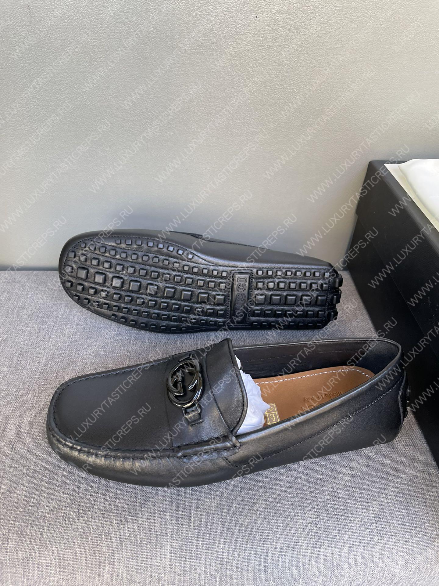 G*u*i men’s 1953 horsebit loafer black 307929
