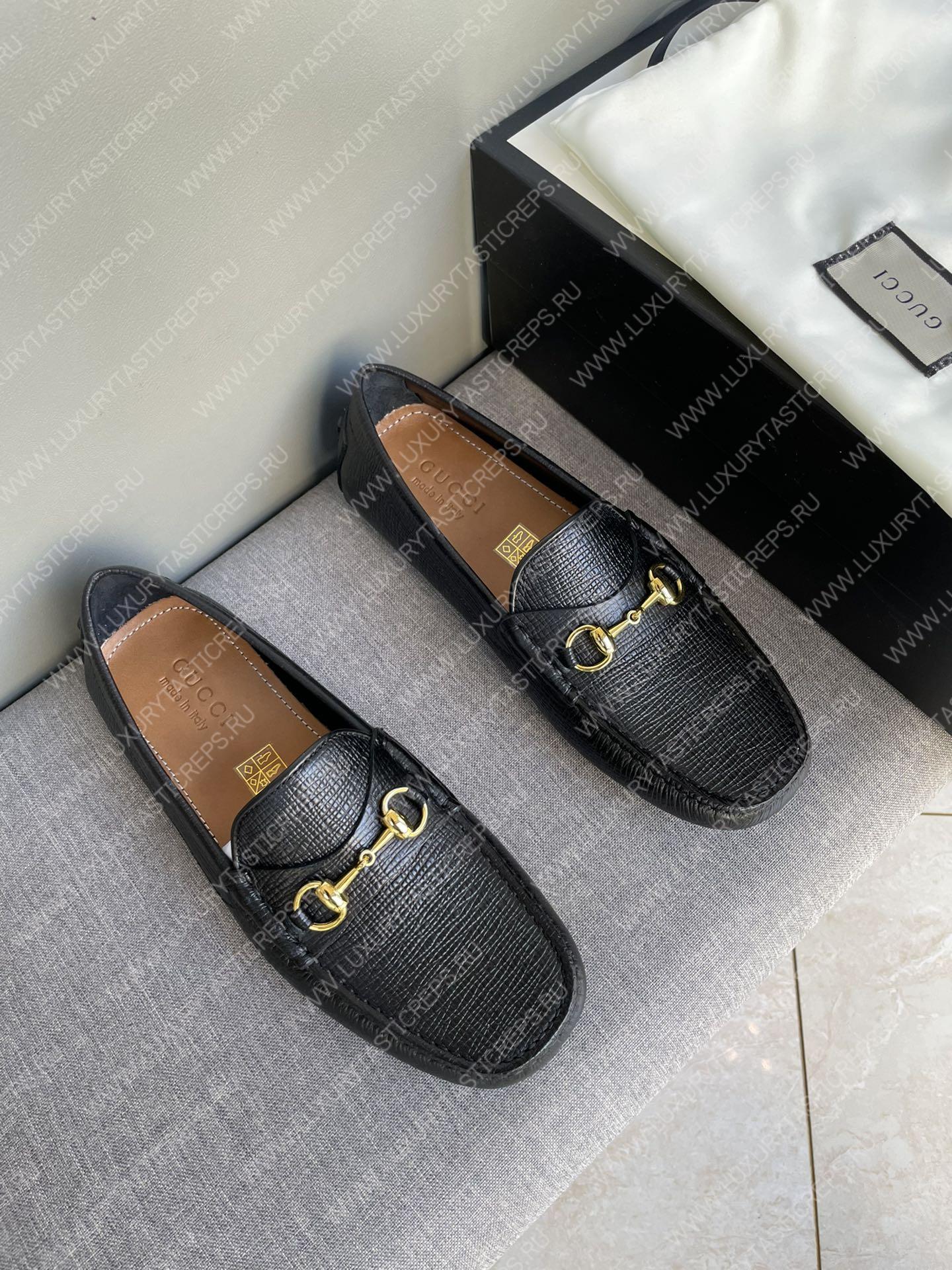 G*u*i men’s 1953 horsebit loafer black 307929