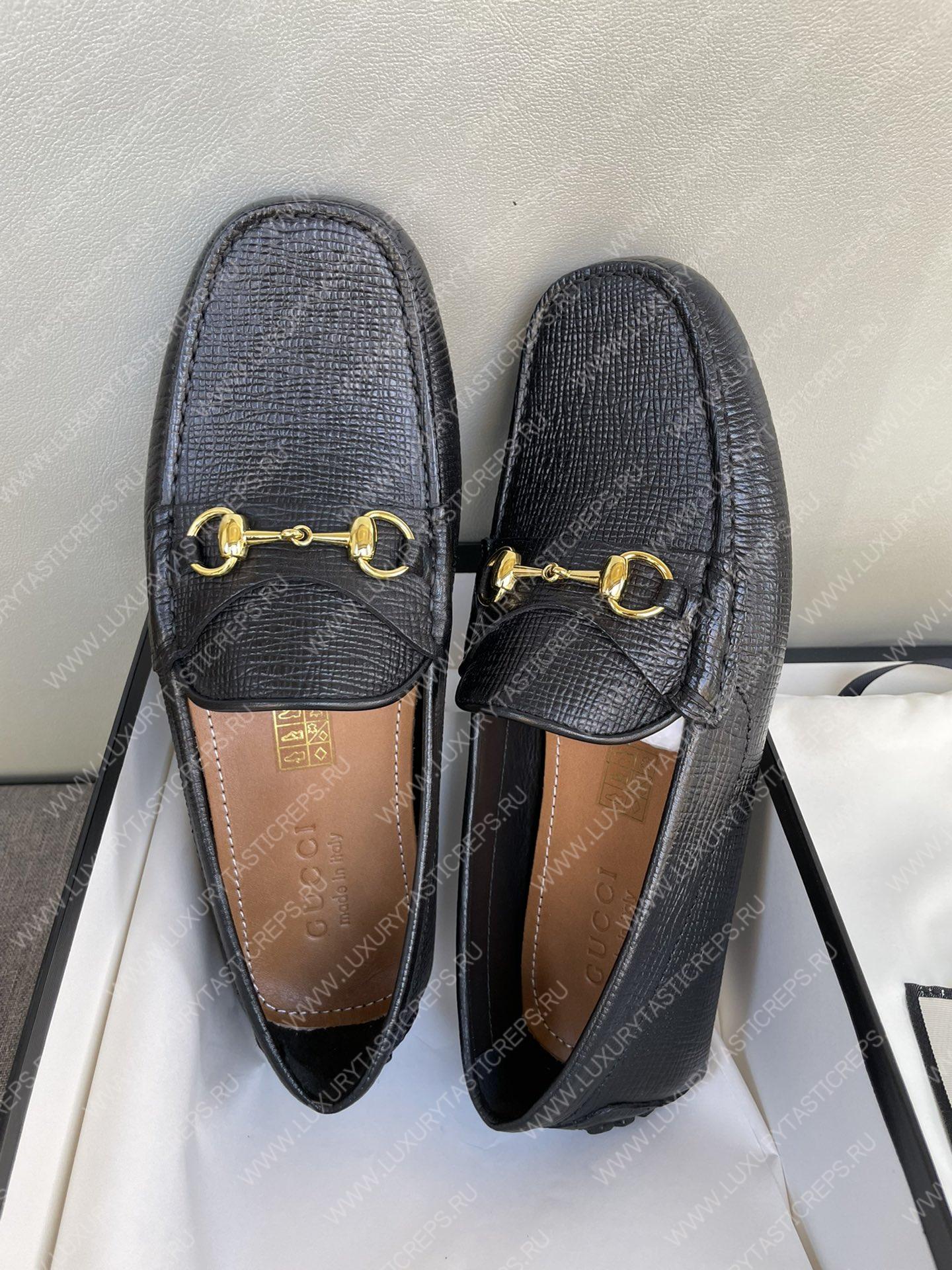 G*u*i men’s 1953 horsebit loafer black 307929