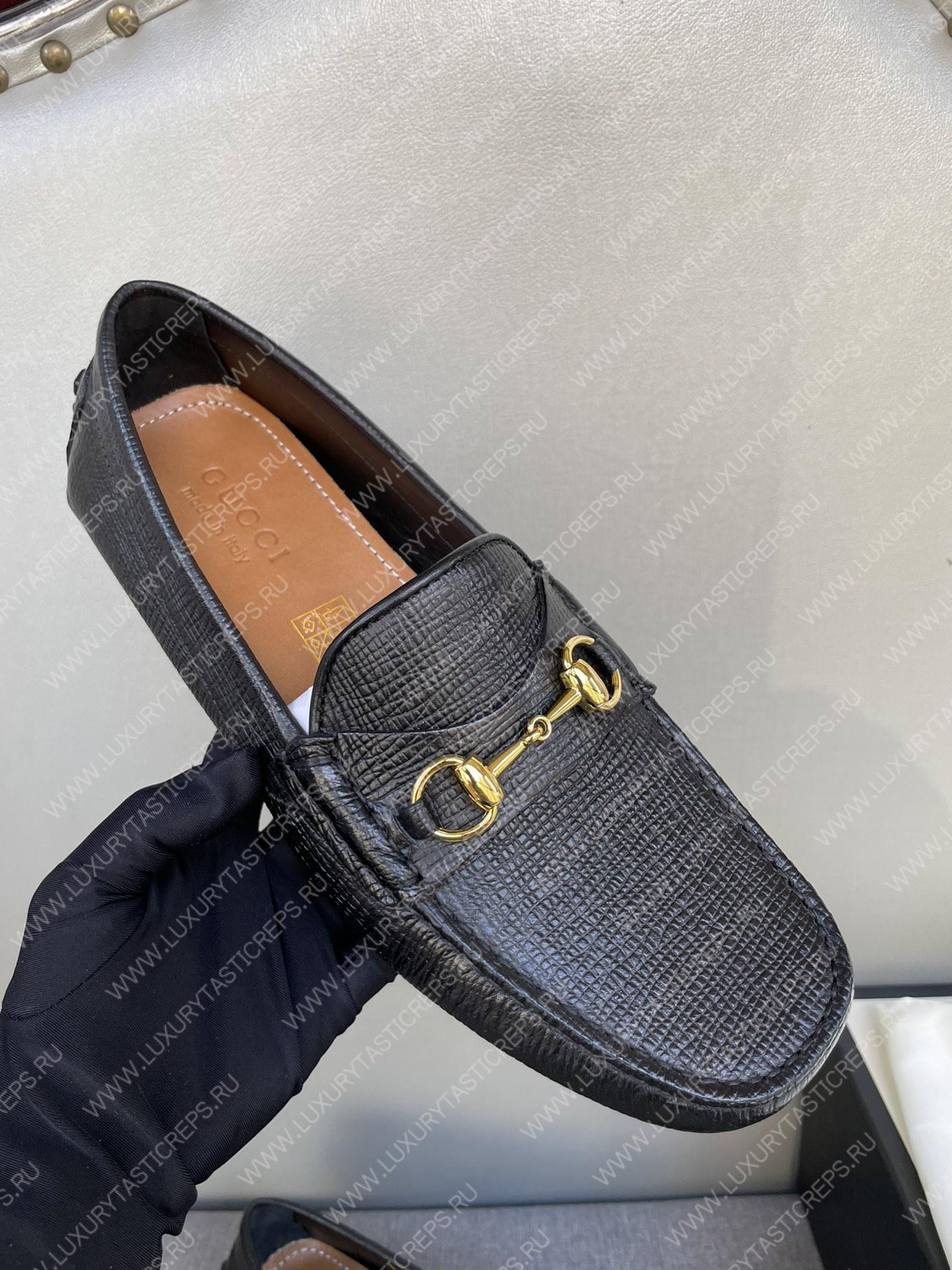 G*u*i men’s 1953 horsebit loafer black 307929