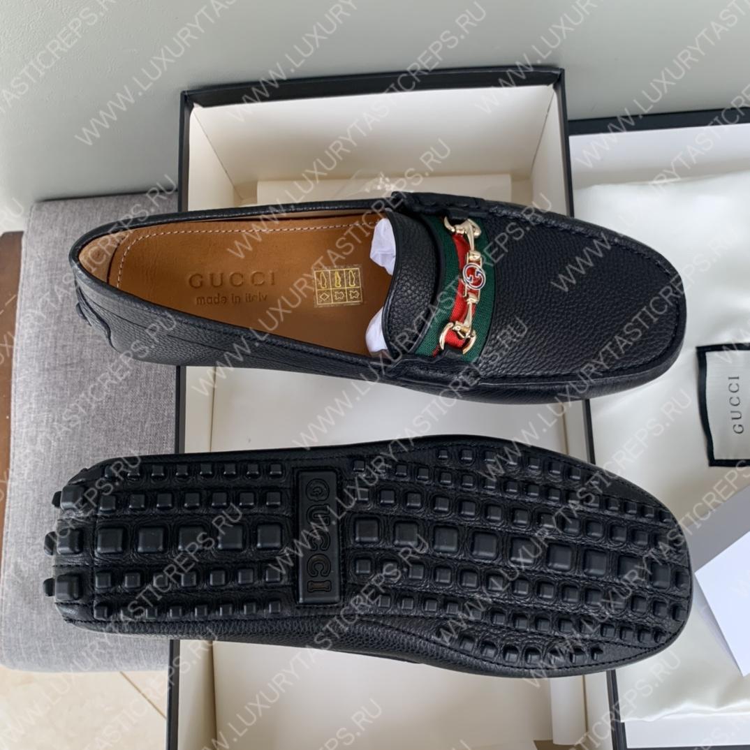 G*u*i men’s 1953 horsebit loafer black 307929