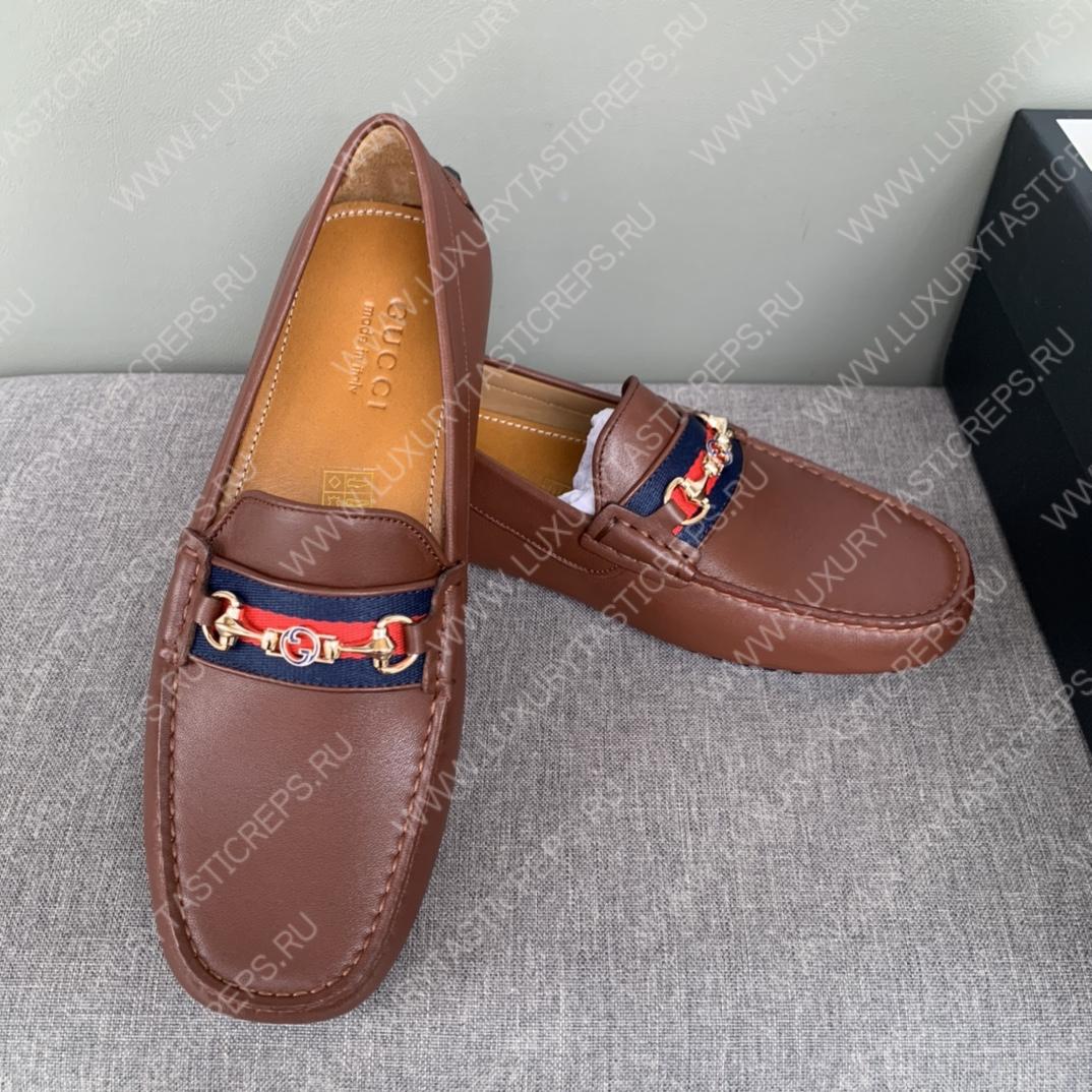 G*u*i men’s 1953 horsebit loafer brown 307929