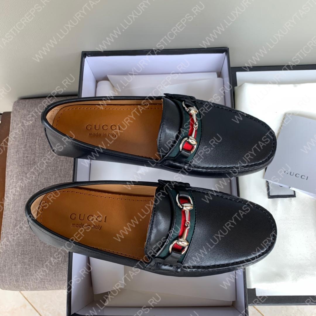 G*u*i men’s 1953 horsebit loafer black 307929