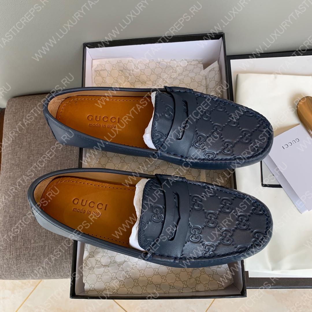 G*u*i men’s 1953 horsebit loaferwith g web dark grey 307929