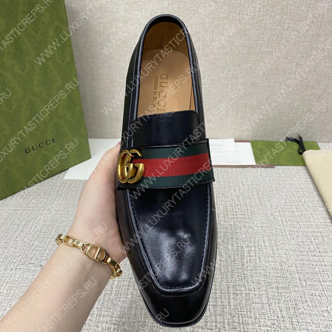 G*u*i loafer with tassels black 744406 1w610 1066