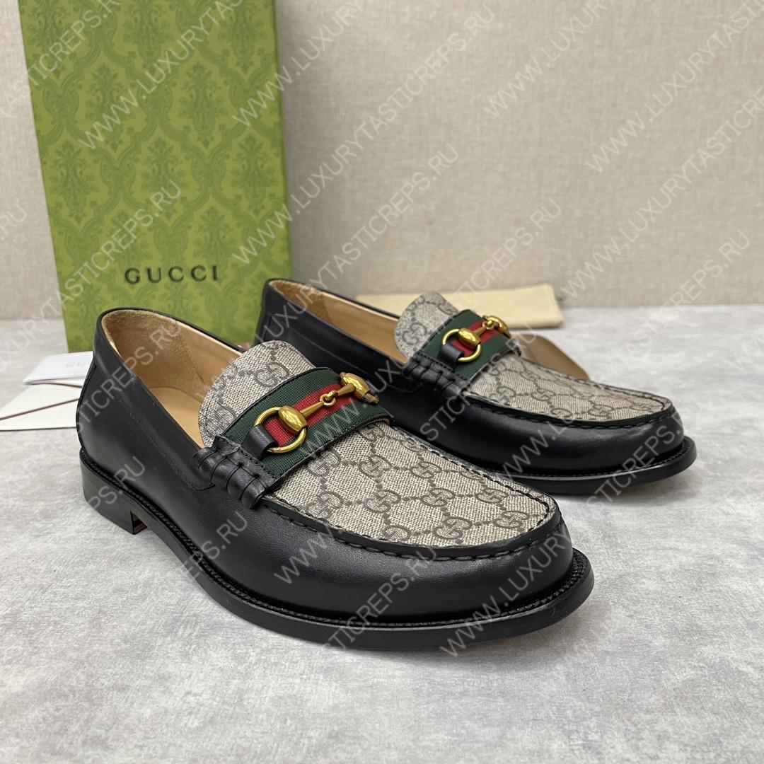 G*u*i loafer with horsebit beige 655579