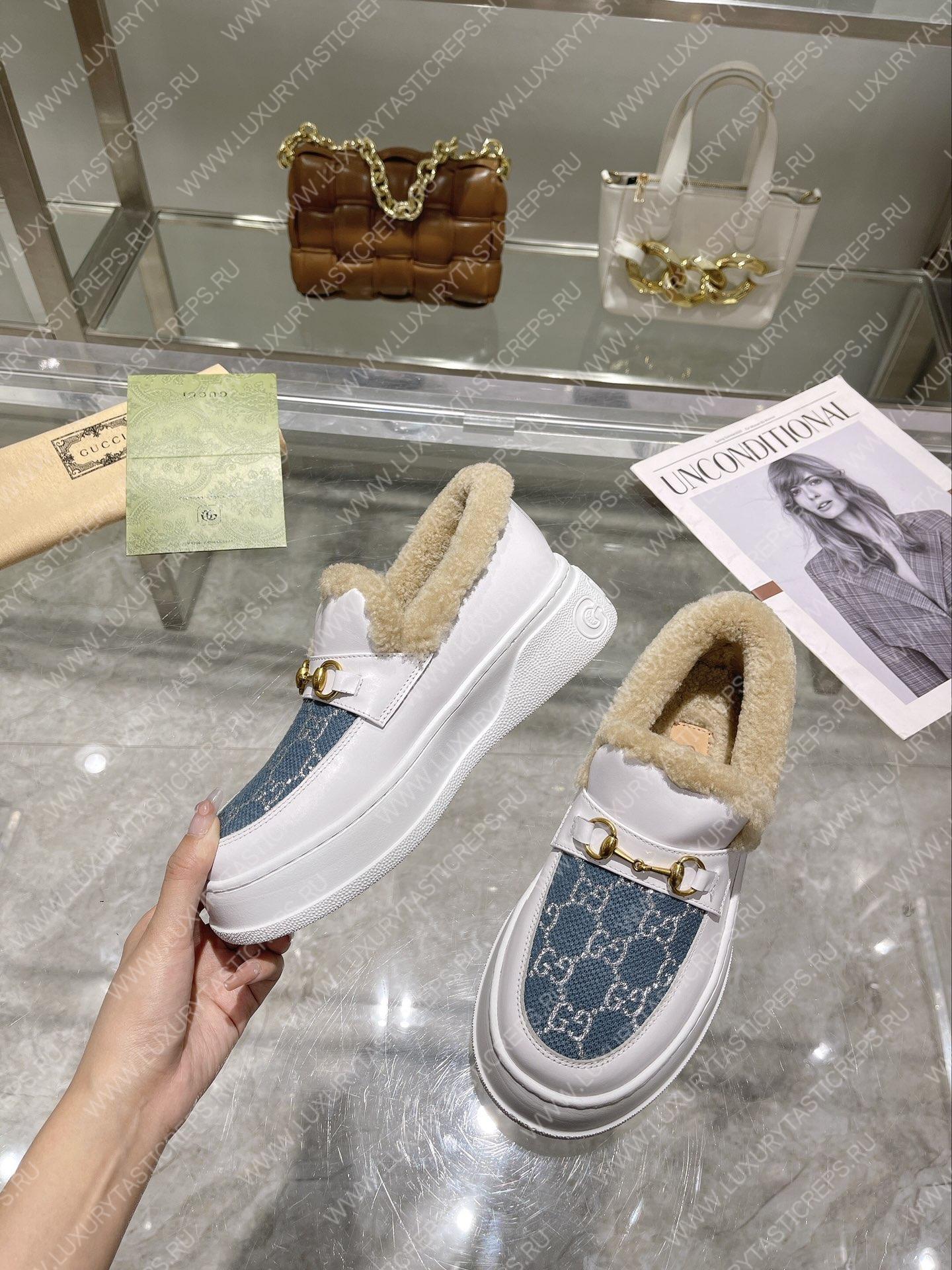 G*u*i loafer white 730227