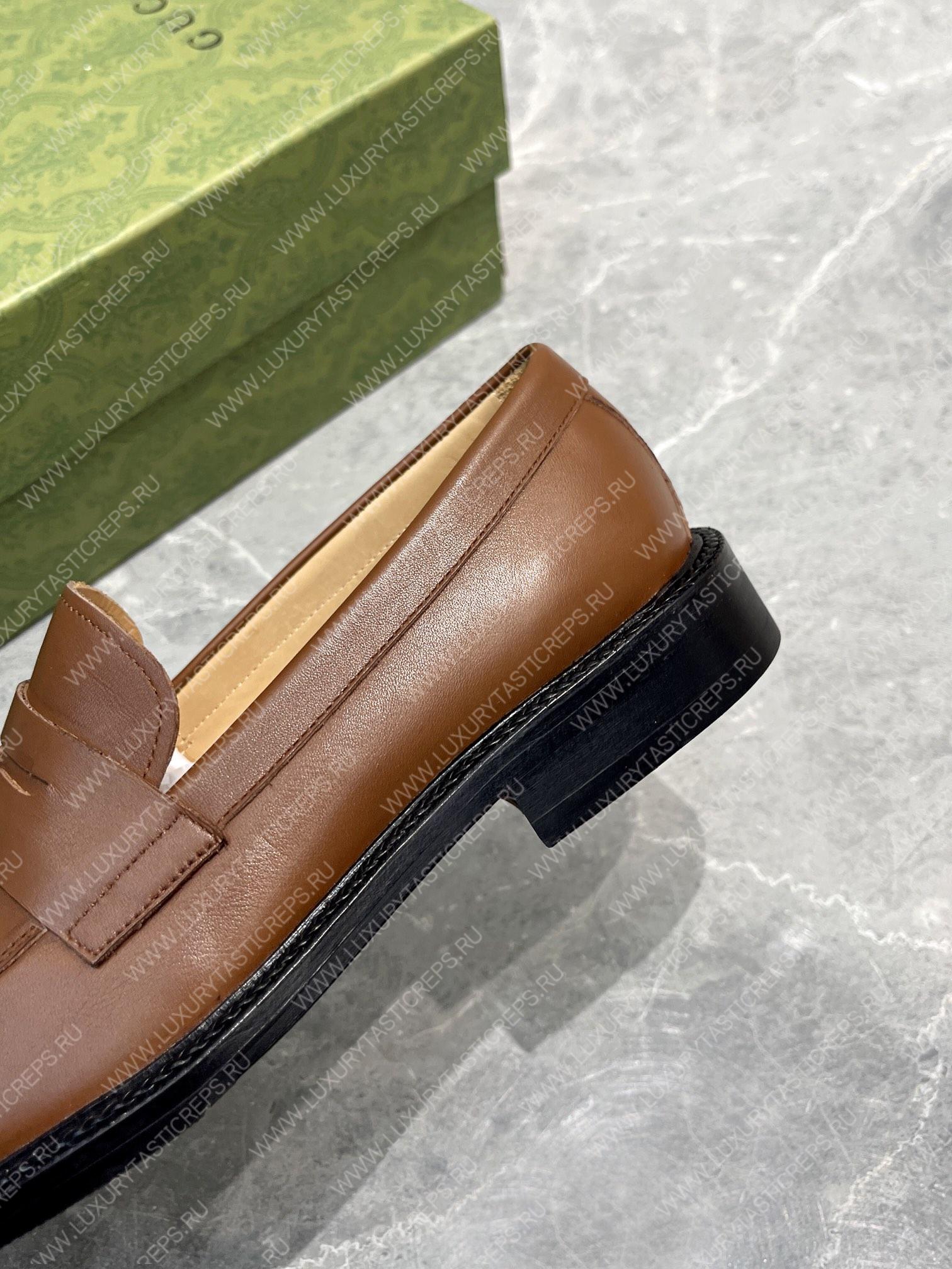 G*u*i men’s loafers brown 712351