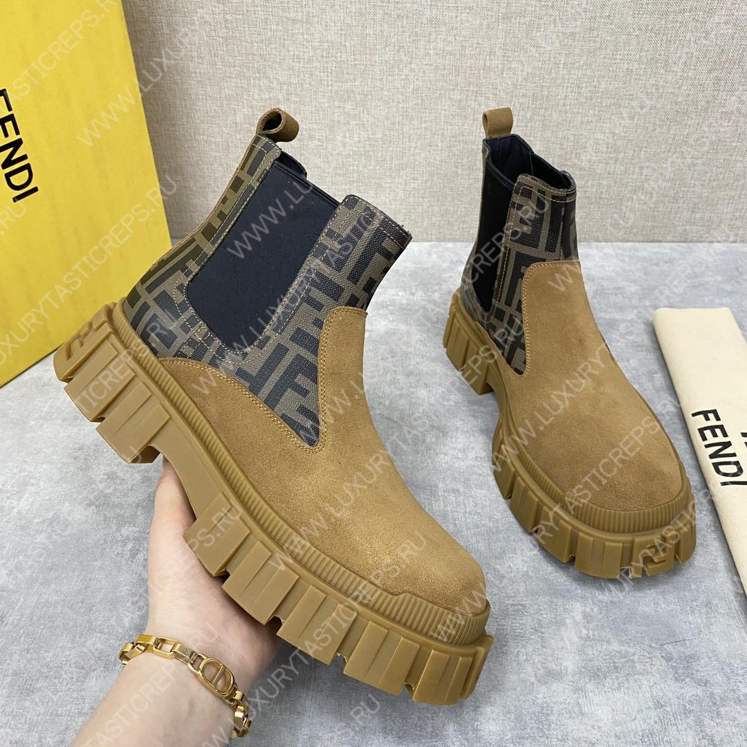 F**di chelsea boots light brown 7u1446ak