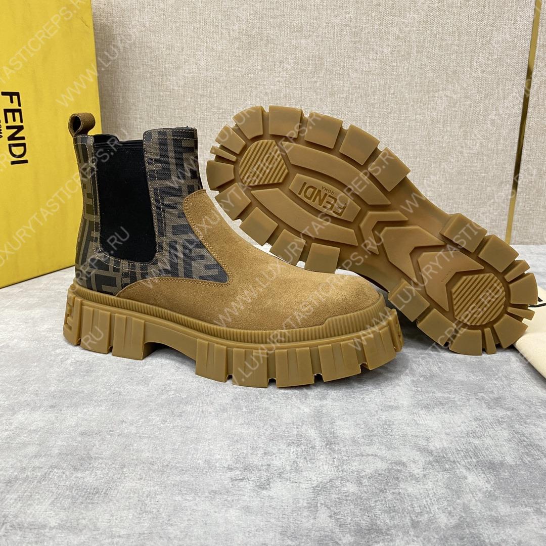 F**di chelsea boots light brown 7u1446ak