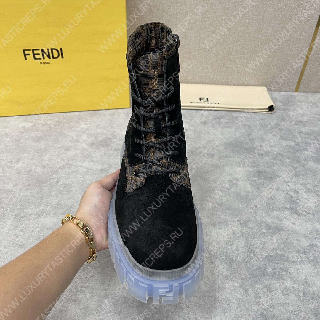 F**di ankle boots black 7u1458
