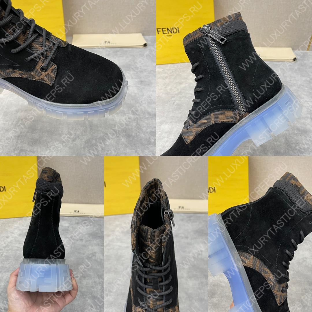 F**di ankle boots black 7u1458