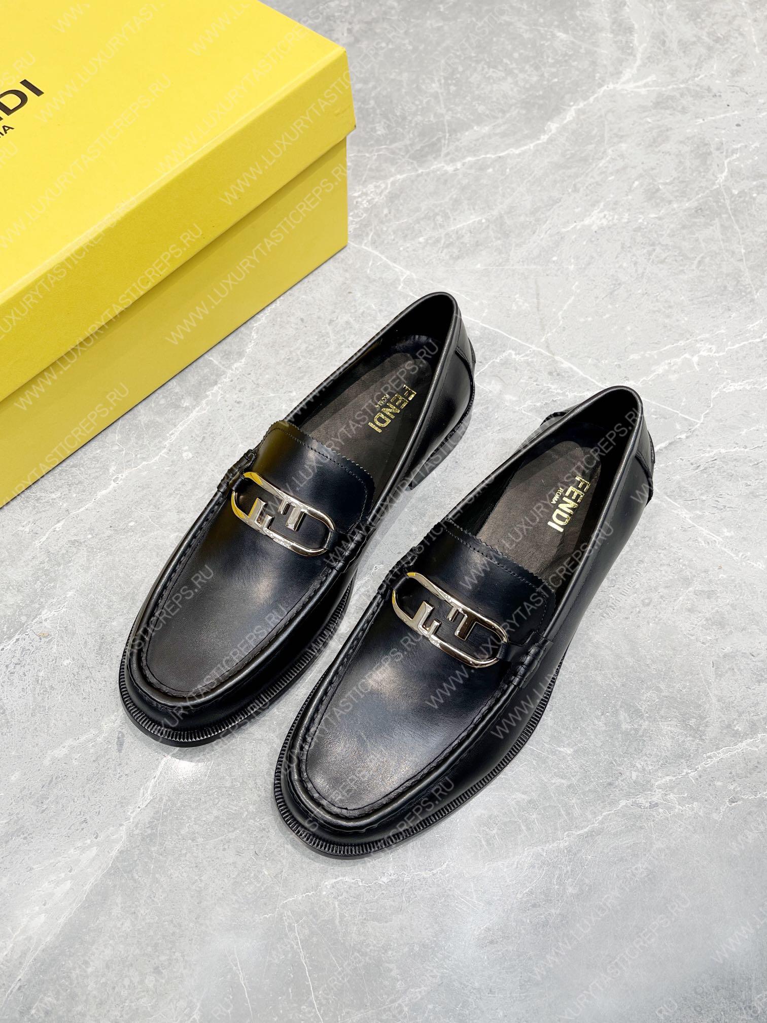 F**di o’lock driving loafers black 7d1561a