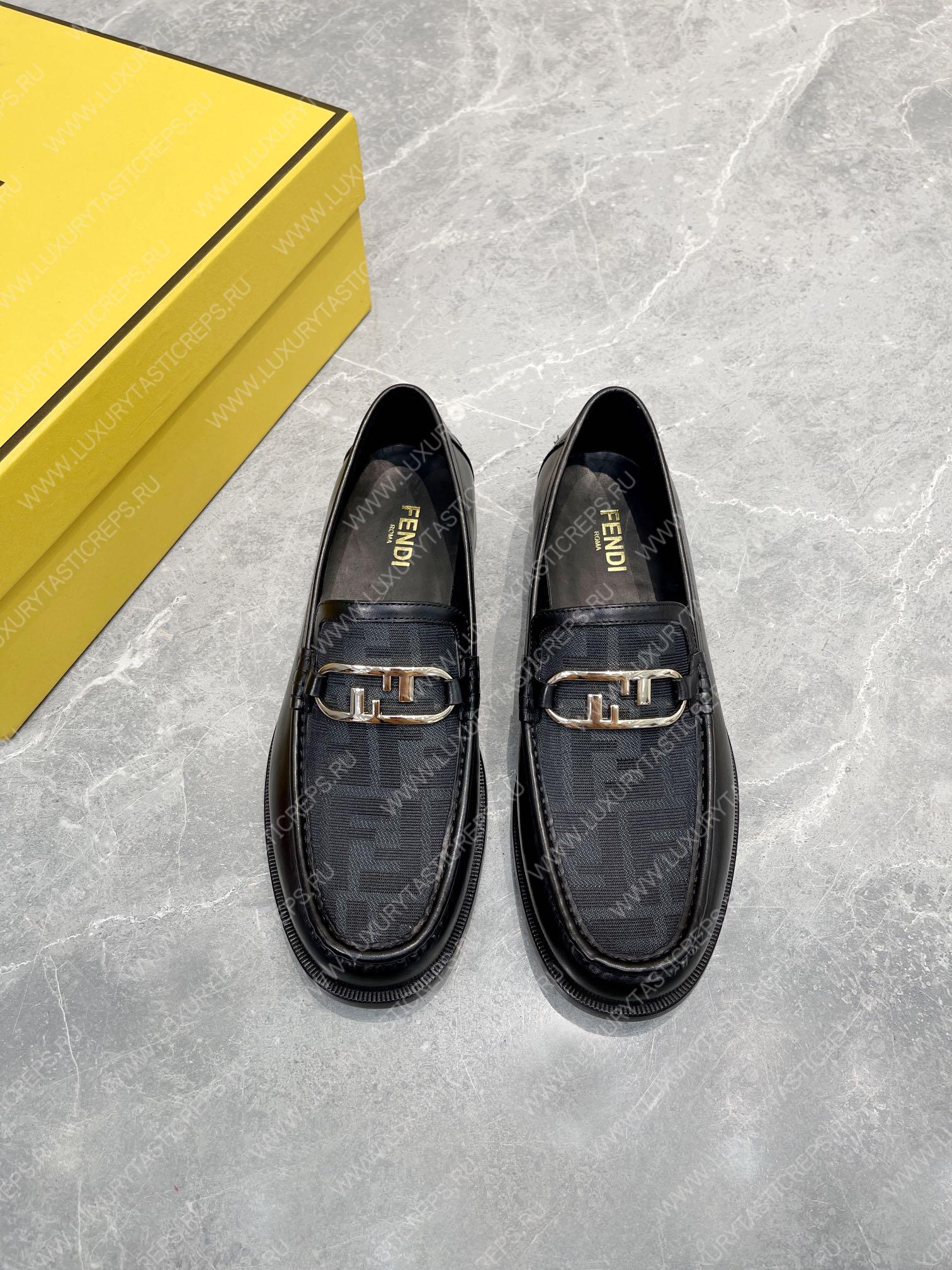 F**di o’lock driving loafers black 7d1561a