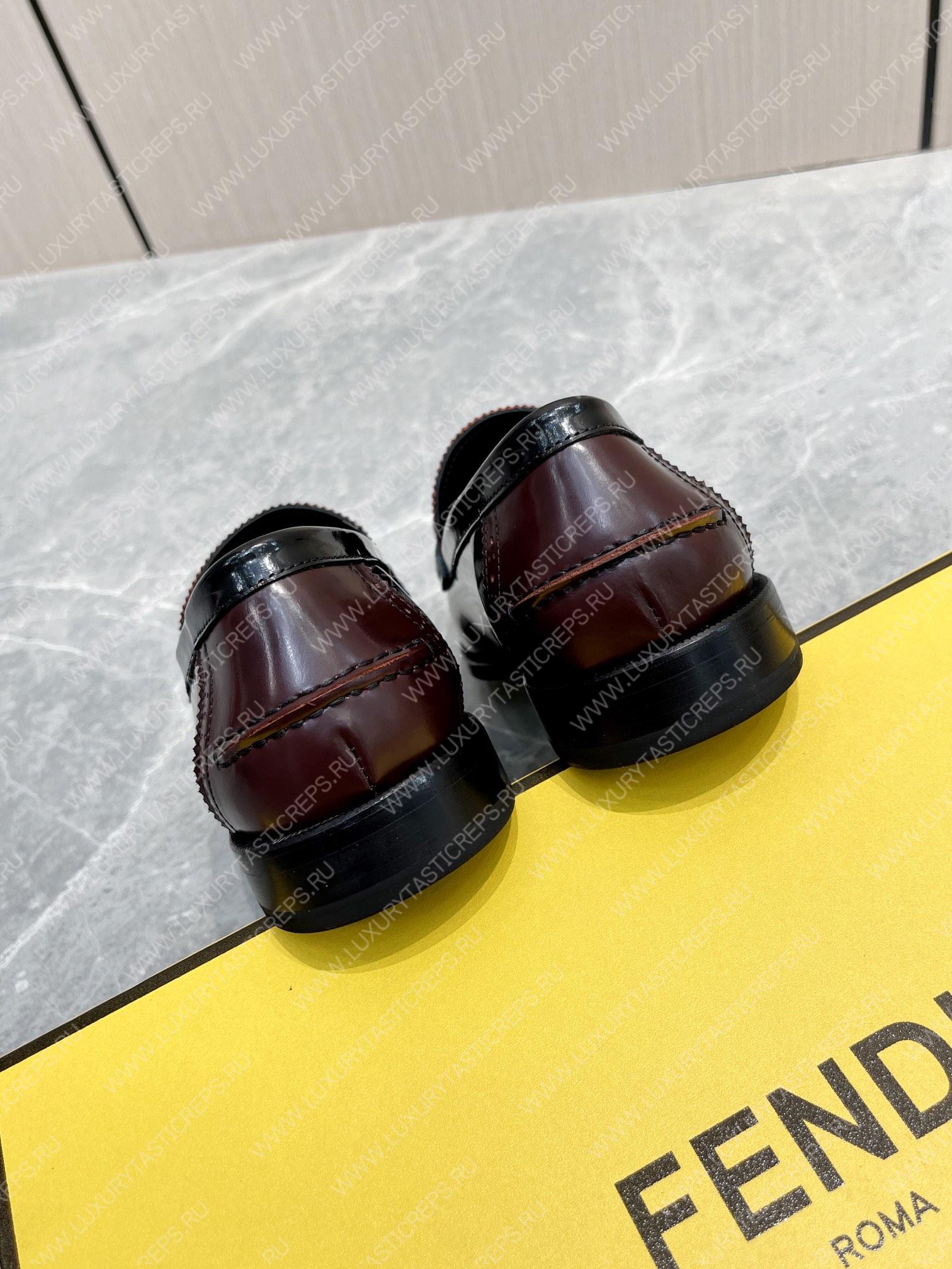 F**di loafers black and wine 7d1546ak1uf0abb