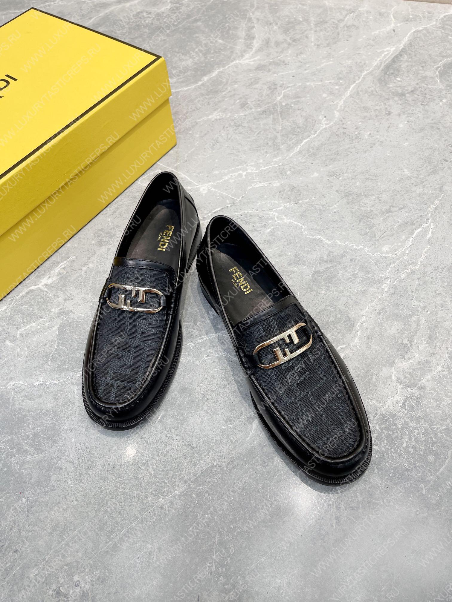 F**di o’clock loafers black 7d1550ajzff0r7r