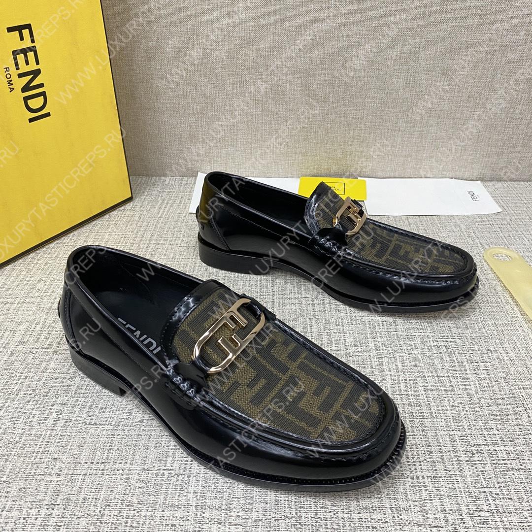 F**di o’lock driving loafers black 7d1561ajz