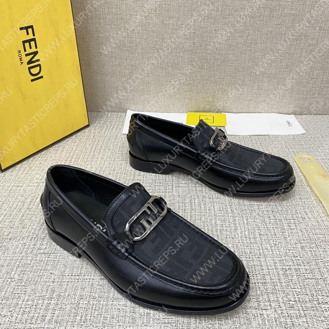 F**di o’lock driving loafers black 7d1561ajz
