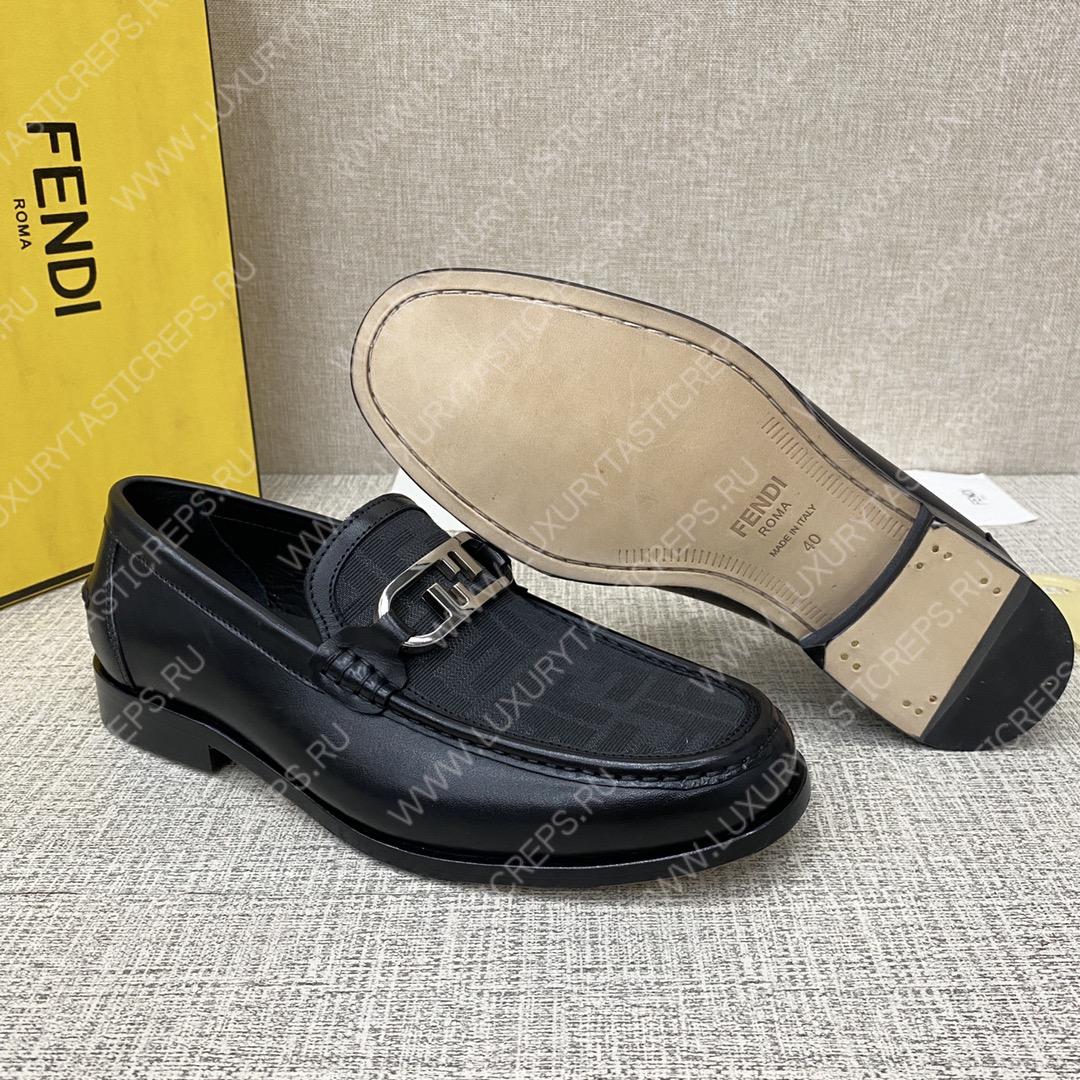 F**di o’lock driving loafers black 7d1561ajz
