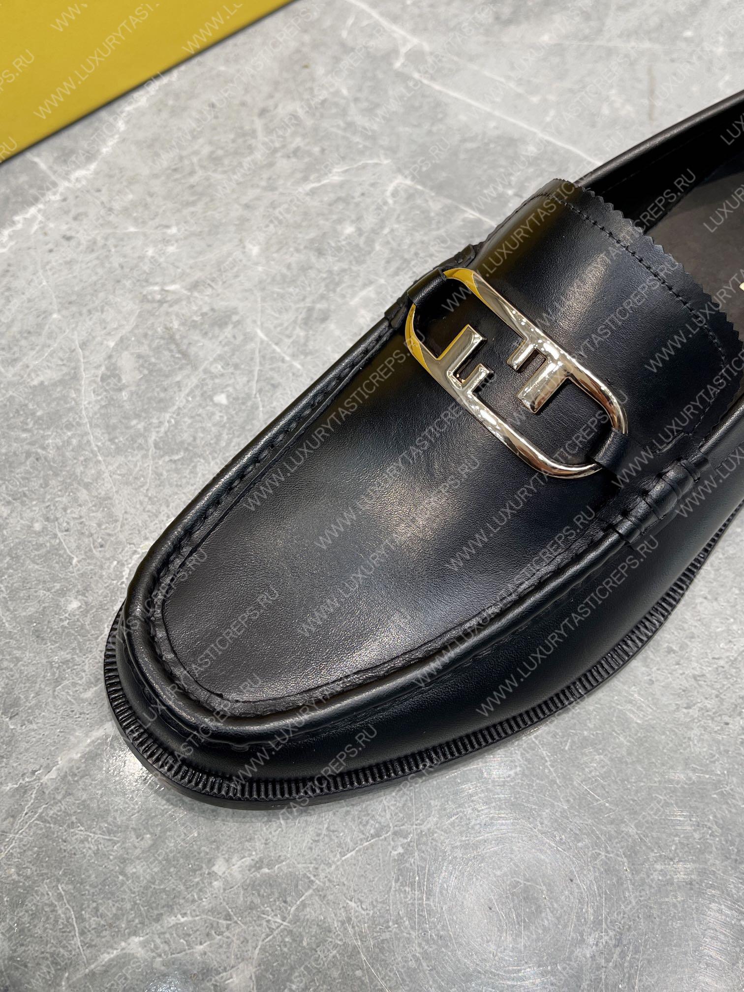 F**di leather loafers black 7d1667