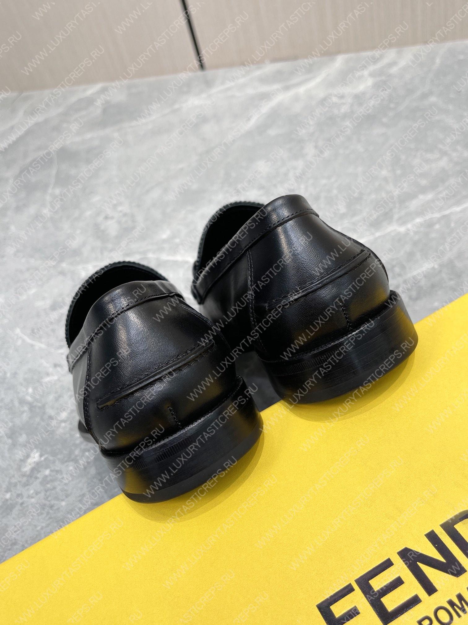 F**di leather loafers black 7d1667