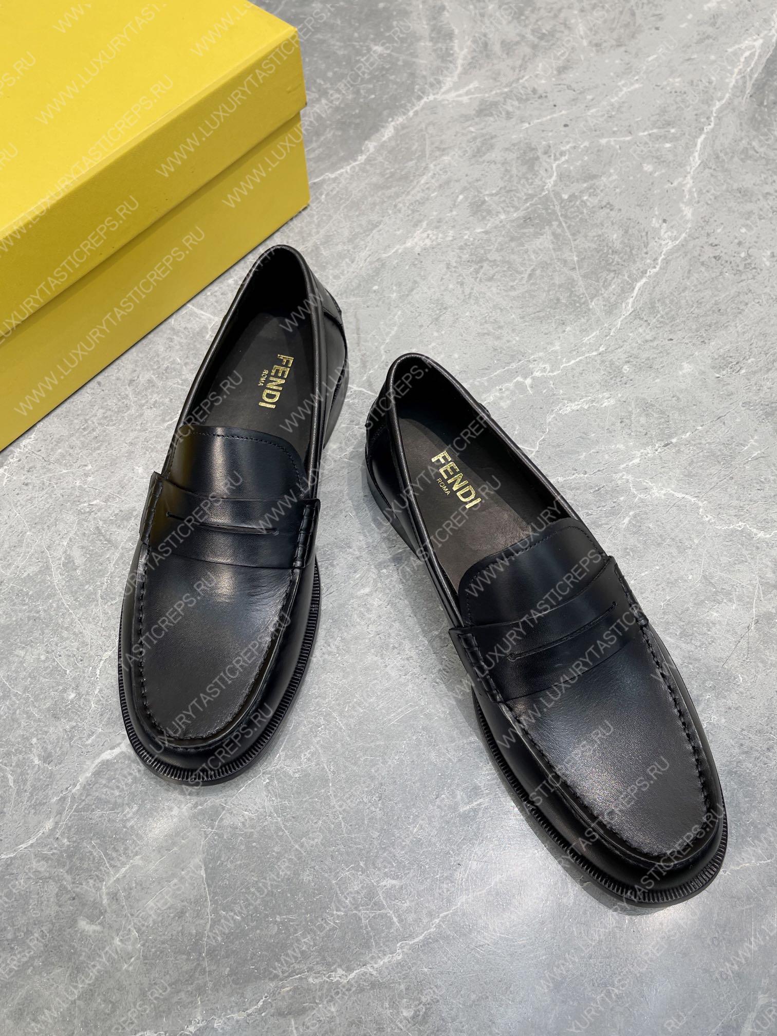 F**di o’lock driving loafers black 7d1561a