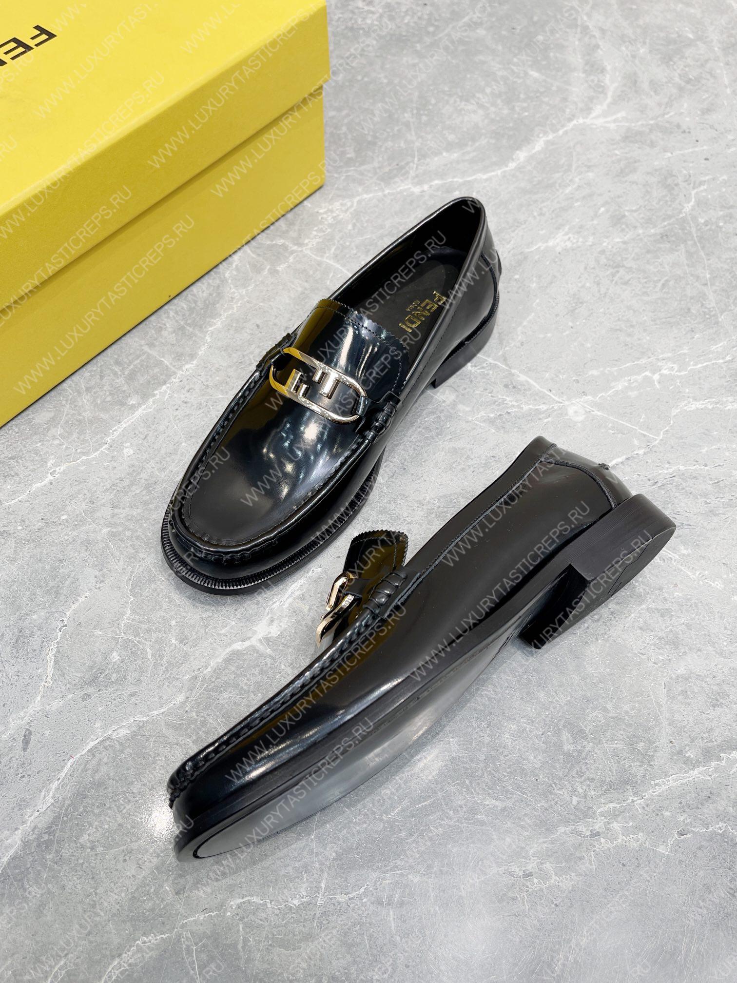 F**di o’lock driving loafers black 7d1561a