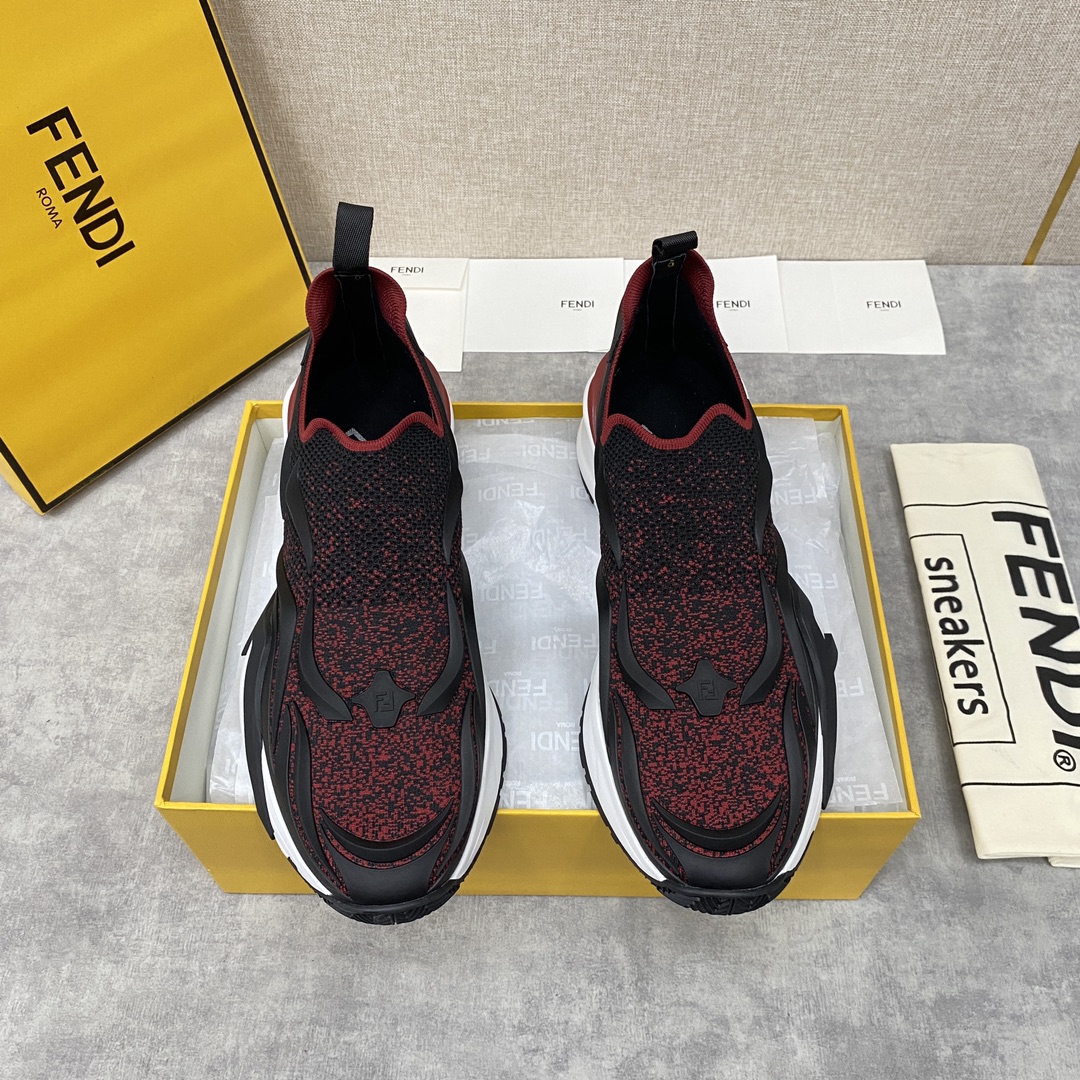 F**di flow low tops black and red 7e1392ajzhf1hgr