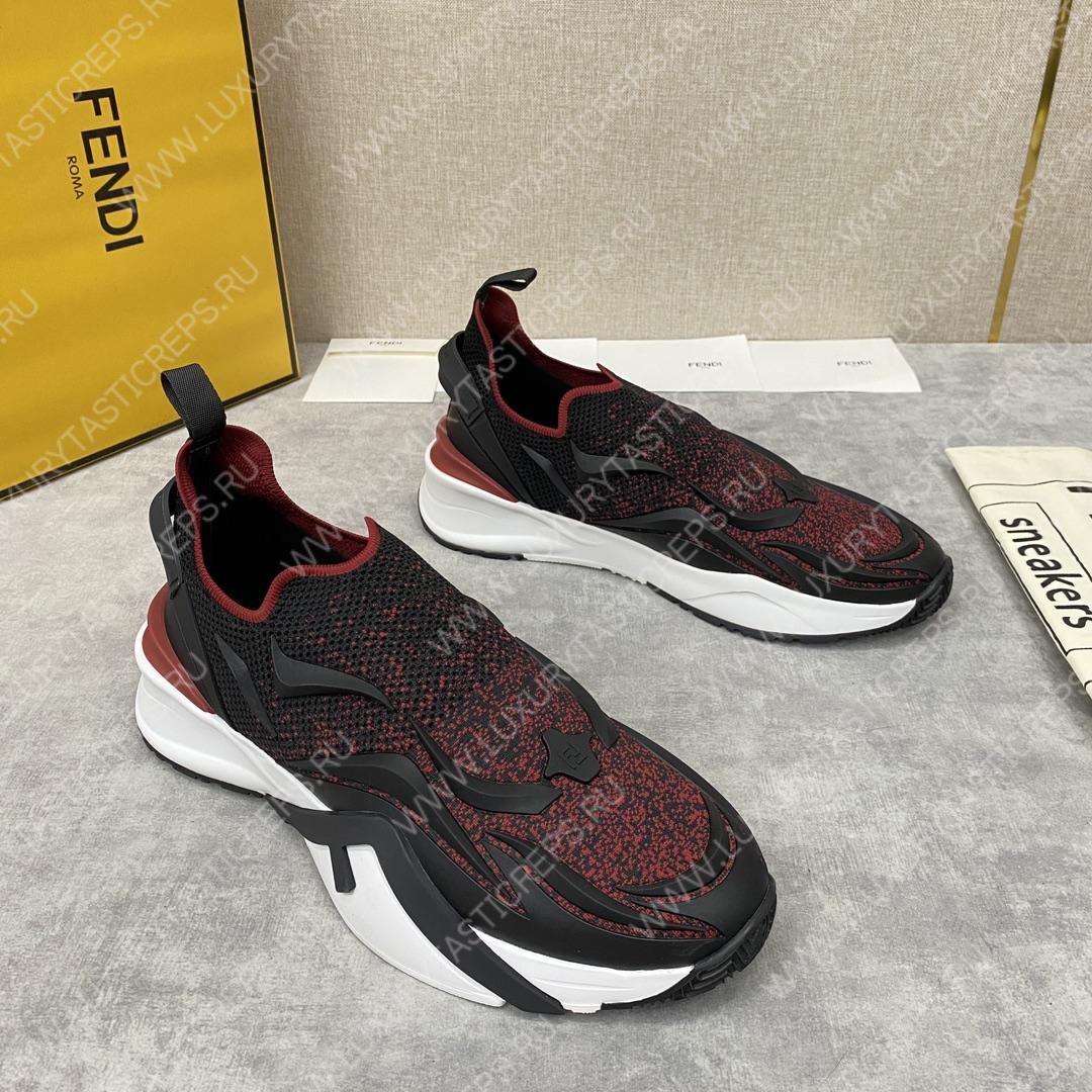 F**di flow low tops black and red 7e1392ajzhf1hgr