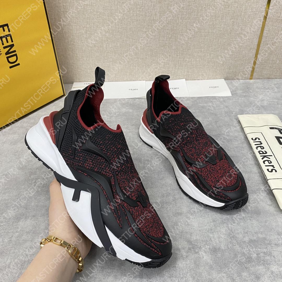 F**di flow low tops black and red 7e1392ajzhf1hgr